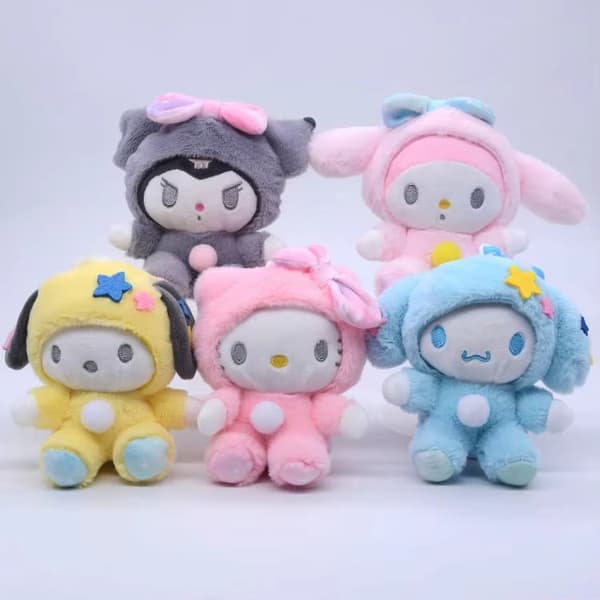 Sød Sanrio-inspireret blød dukke - Populær tøjdyrsgave til børn - Pompompurin 10cm