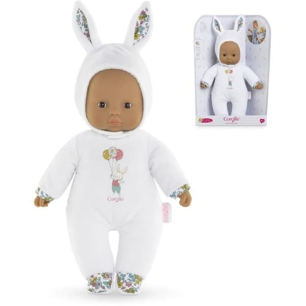 Babydocka - COROLLE - Pti'Coeur White Rabbit - 30 cm - Från 9 månader