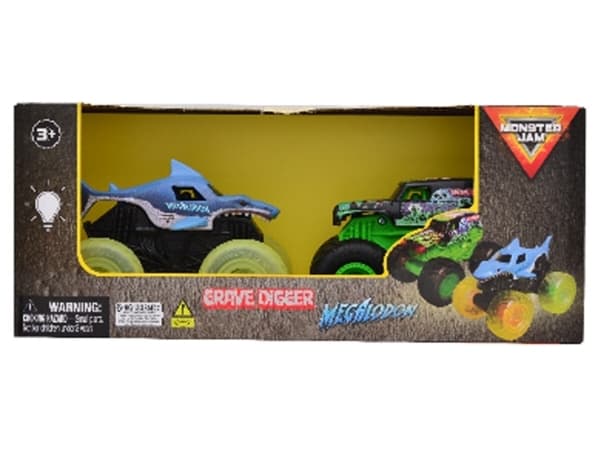 Monster Jam 1:43 Glowing Light 2 Pack