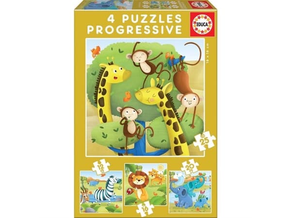 Educa 12-16-20-25 Wild Animals