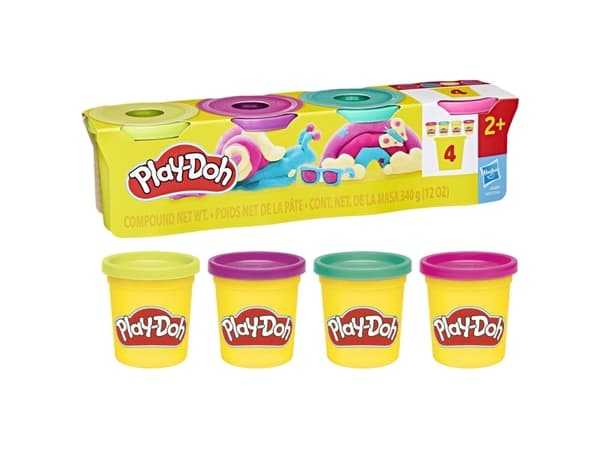 Play-Doh 4 Pack 340 g - Vibrant