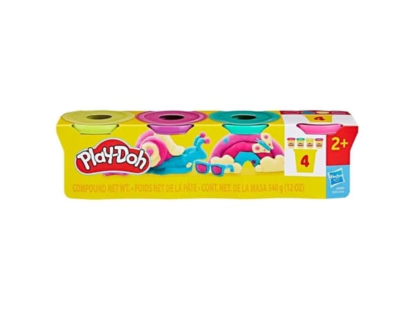 Play-Doh 4 Pack 340 g - Vibrant