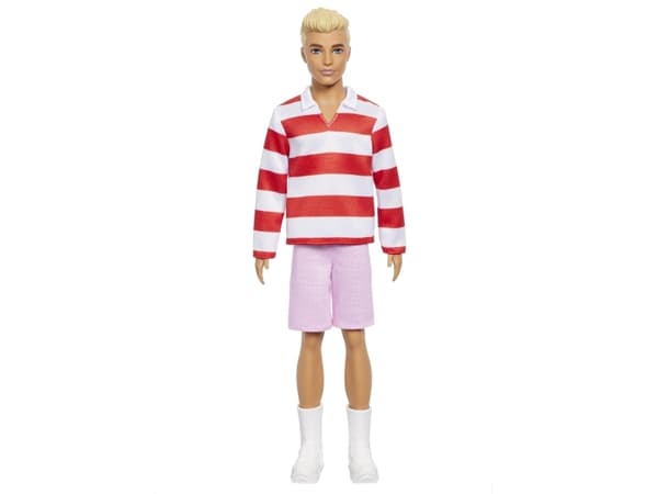 Barbie Fashionista Ken Doll Red & White Stripes