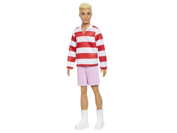 Barbie Fashionista Ken Doll Red & White Stripes