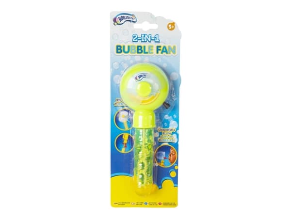 Bubbles 2 in 1 Bubble Fan4 Asst.