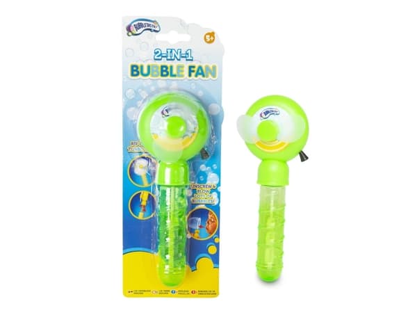 Bubbles 2 in 1 Bubble Fan4 Asst.