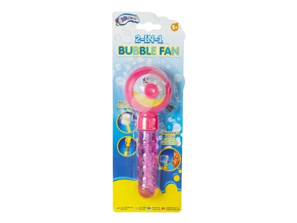 Bubbles 2 in 1 Bubble Fan4 Asst.