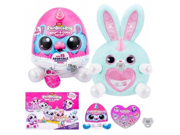 RAINBOCORNS plush toy with accessories  Adopt-A-Corn Surprise, 1 series, assort., 92105