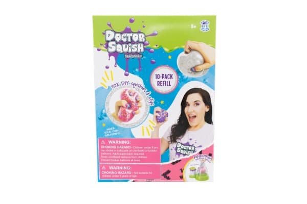 DOCTOR SQUISH SQUISHY PACK REFILL V2 10 BALLOONS + CLIPS