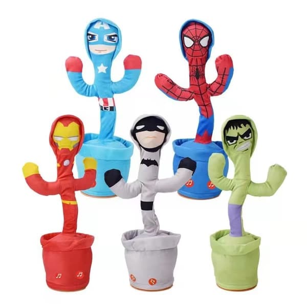 Pratande & Dansande Superhjälte – Elektrisk Mjukisdjursleksak - Spider Man Batteri