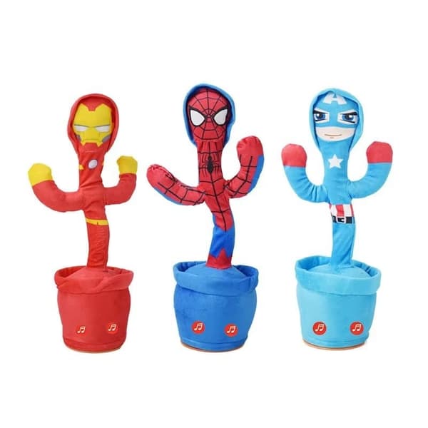 Pratande & Dansande Superhjälte – Elektrisk Mjukisdjursleksak - Spider Man Batteri
