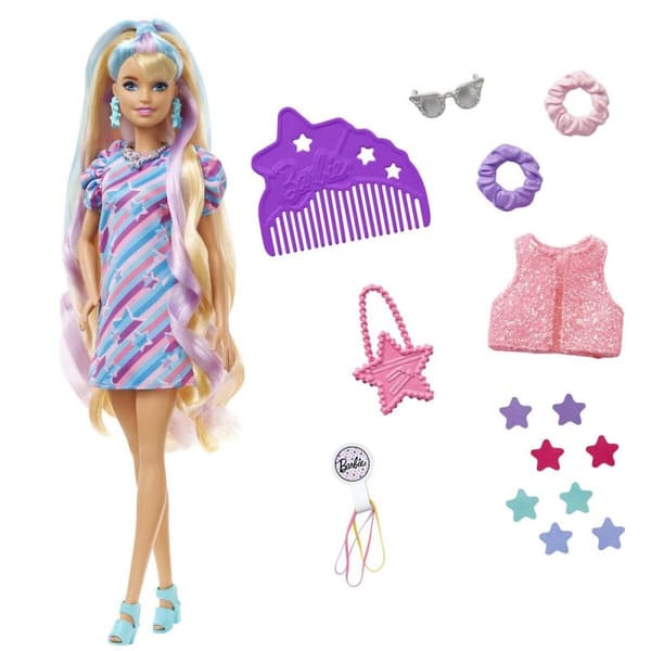 Bebisdocka Barbie HCM88 9 Delar Plast
