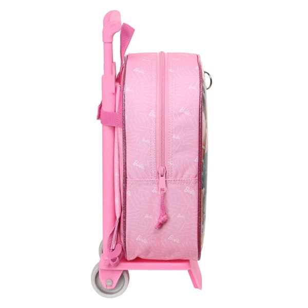 Skolväska med hjul Barbie Girl Rosa 22 x 27 x 10 cm