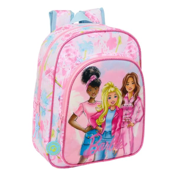 Skolryggsäck Barbie Painterly Rosa Himmelsblå 26 x 34 x 11 cm