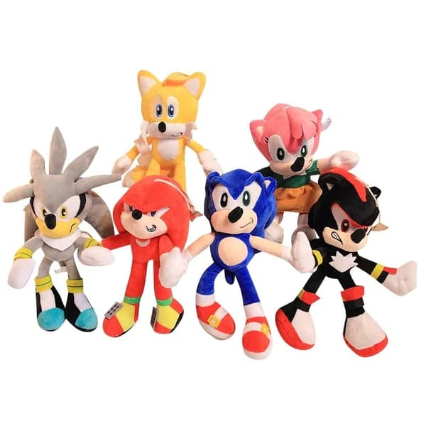 Mjukt Gosedjur Sonic 28 cm Karaktärsdocka - Sonic the Hedgehog