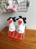Miniatyrbild 3 av 6: Mjuk Fågel Gosedjur Söt och Fluffig Stoppad Djurdocka - Batteri