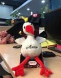 Miniatyrbild 5 av 6: Mjuk Fågel Gosedjur Söt och Fluffig Stoppad Djurdocka - Batteri