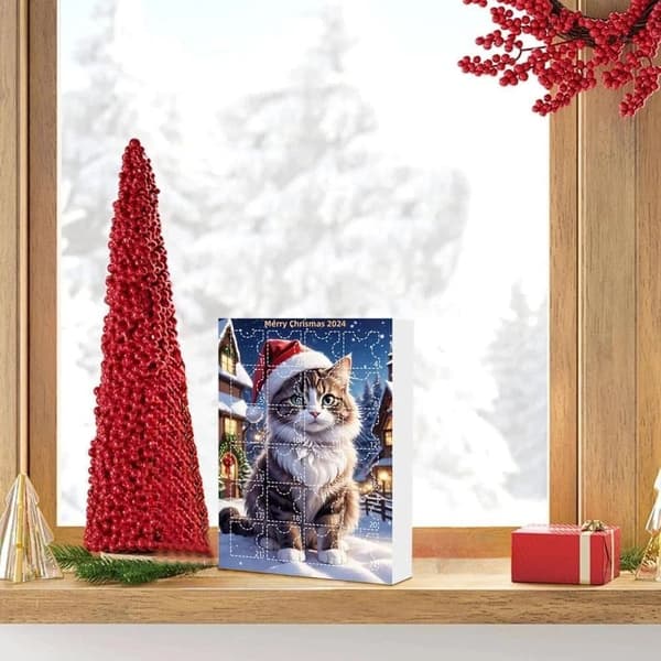 Cat Advent Calendar 2025,Advent Calendar 2025 Kids, Christmas Countdown Calendar 2025, Christmas Advent Calendar 2025,Cat Toy Advent Calendar 2025