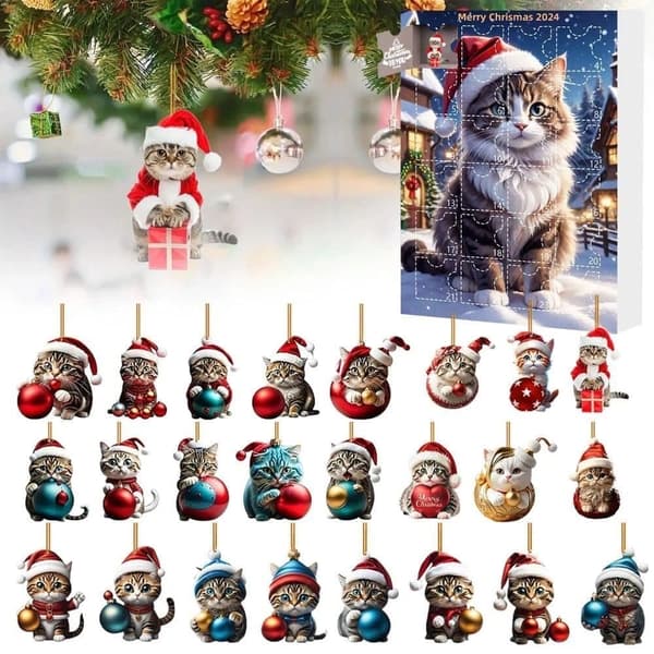 Cat Advent Calendar 2025,Advent Calendar 2025 Kids, Christmas Countdown Calendar 2025, Christmas Advent Calendar 2025,Cat Toy Advent Calendar 2025