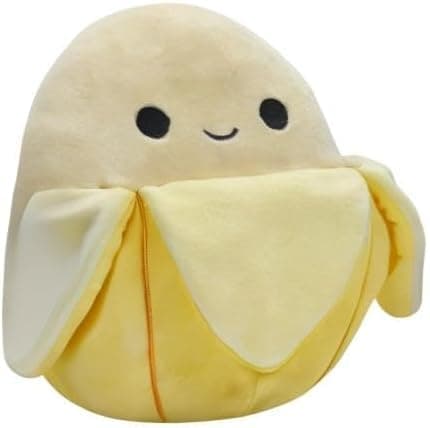 Banan Squishmallow. Inte äkta. Mycket rent. Ny. Gul. Matplysch