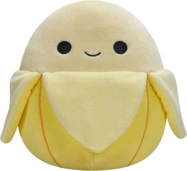 Banan Squishmallow. Inte äkta. Mycket rent. Ny. Gul. Matplysch