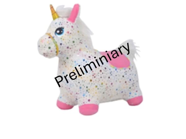 KREA Hop And Bounce Plush Horse, Rainbow