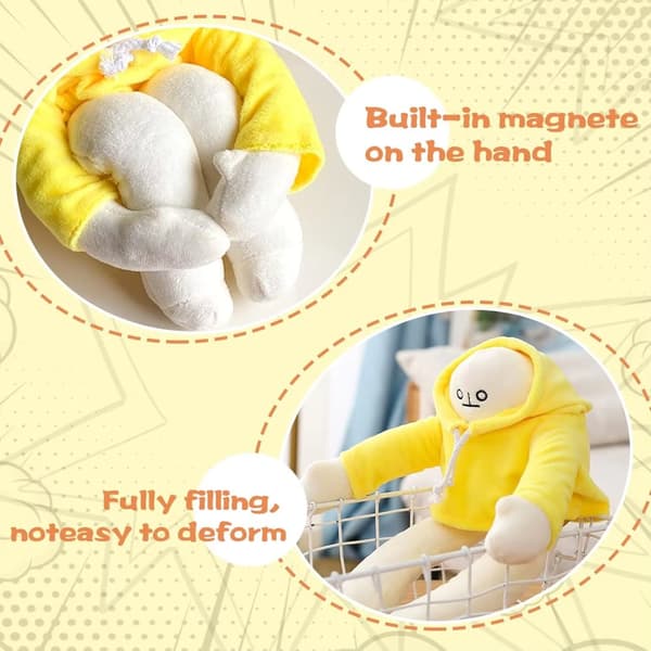 Mjukt Gosedjur Banana Man med Magnet - 25 cm