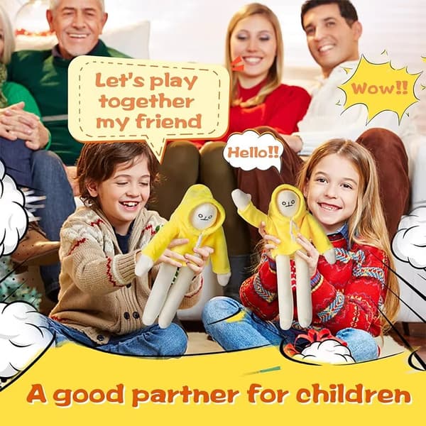 Blødt tøjdyr Bananmand med Magnet - 40 cm