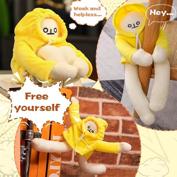 Mjukt Gosedjur Banana Man med Magnet - 60 cm