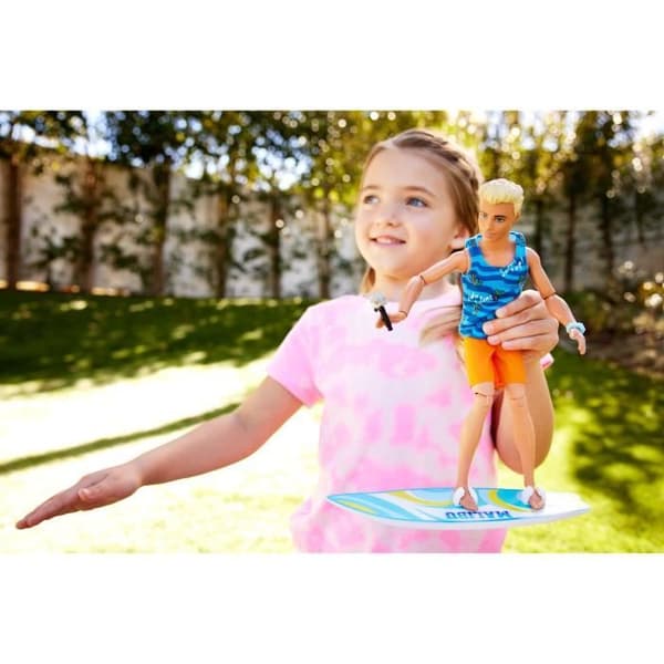 BARBIE - BARBIE KEN SURFDOLL + ACCY (CP6) - 21A - docka - 3 år och +