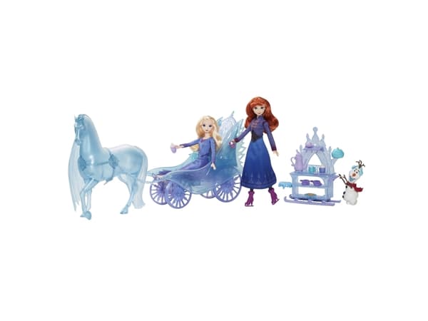 Disney Frozen Disney Frost Elsa och Nokks äventyrsvagn, Modedocka, Flicka, 3 År, Flicka, Multifärg