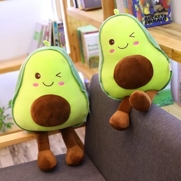Sødt Avocado Plyspude Tøjdyr - 60 cm