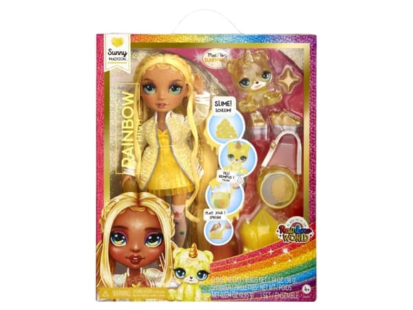 Rainbow High Classic Rainbow Fashion Doll- Sunny (yellow), Modedocka, Flicka, 4 År, Pojke/flicka, 280 mm, Multifärg