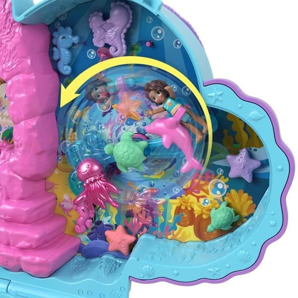 Polly Pocket-Dad and me-Seahorse överraskningsväska och 2 minifigurer HWP03