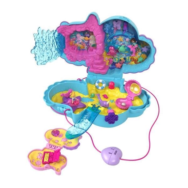 Polly Pocket-Dad and me-Seahorse överraskningsväska och 2 minifigurer HWP03