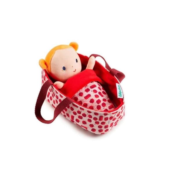 Tygdocka - LILLIPUTIENS - Baby Agathe - Ålder 12 månader - Tjej - Färg Beige