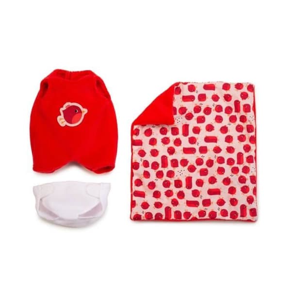 Tygdocka - LILLIPUTIENS - Baby Agathe - Ålder 12 månader - Tjej - Färg Beige