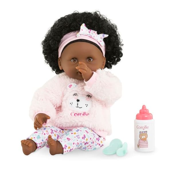 Poupon - Corolle - Bébé Calin Caroline - 30 cm - Mjuk kropp - Inkluderade tillbehör