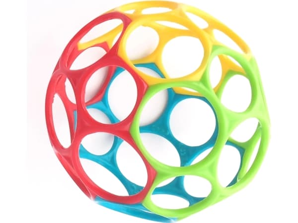 OBALL Obol - klassisk boll 10 cm - flerfärgad (10340)
