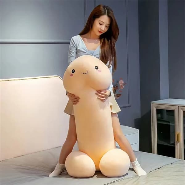 Hvid simuleret blød blød pude - 70 cm