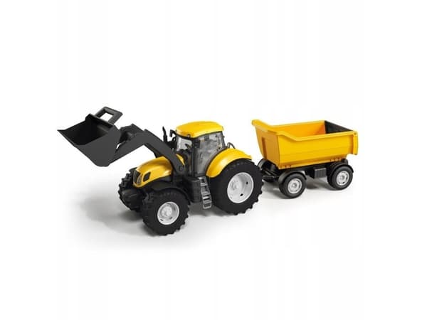 Toy tractor with dump trailer, 70 cm