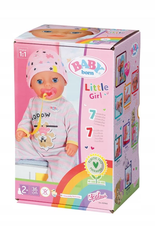Baby Born Little Girl -interaktiivinen nukke lisävarusteineen