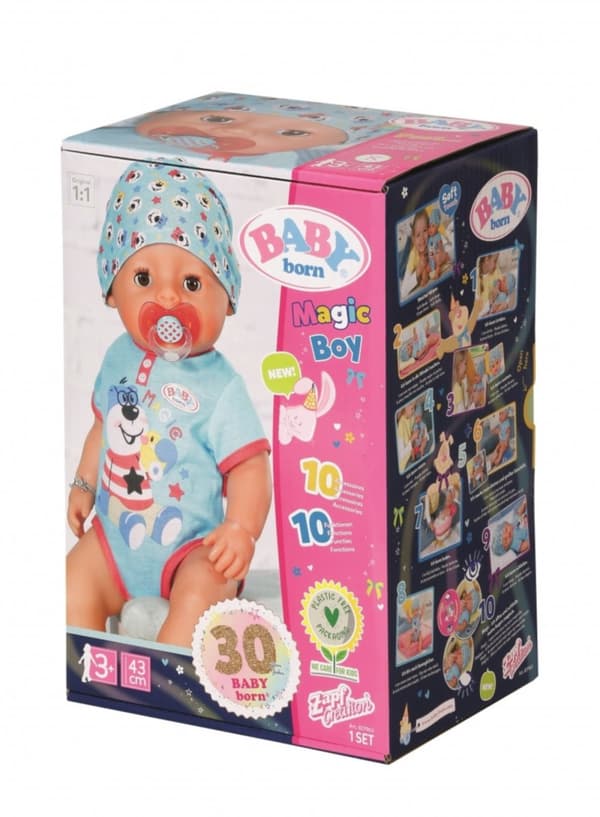 Baby Born 827963 Magic Boy Docka 43 cm Pojke Pojke ZAPF