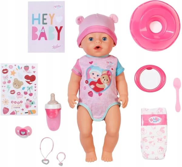 Baby Born EMMA DUKKEN 43 cm 10 Funktioner TILBEHØR Interactive Baby 834800