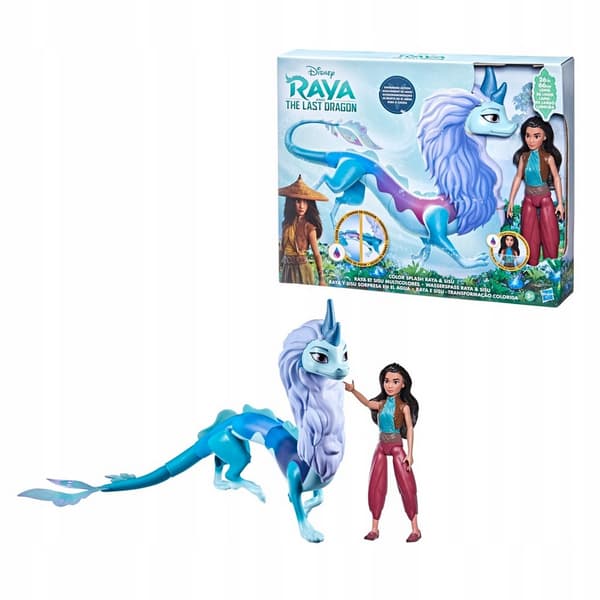 NUKKE Raya ja Sisu Viimeinen lohikäärme Väriä vaihtava 66 cm DISNEY-elokuva Hasbrolta