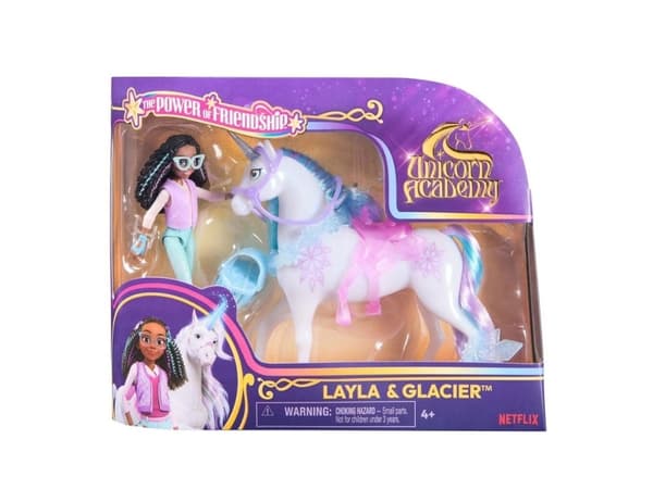 Unicorn Academy Doll & Unicorn V2 -Layla & Glacier