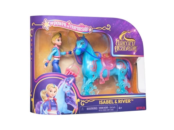 Unicorn Academy Doll & Unicorn V2 - Isabel & River