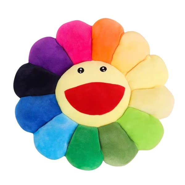 Söpö Takashi Murakami Kukkatyyny Pehmeä & Mukava Koristetyyny - 43 cm