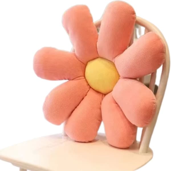 Blomstret Dekorativ Pude Blød & Farverig Gulvpude - Pink