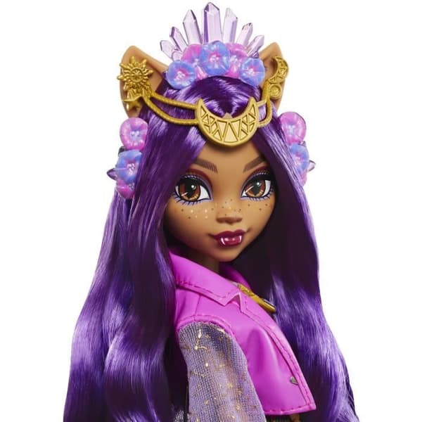 Monster High-Clawdeen Wolf Doll med Monster Fest Outfit HXH80